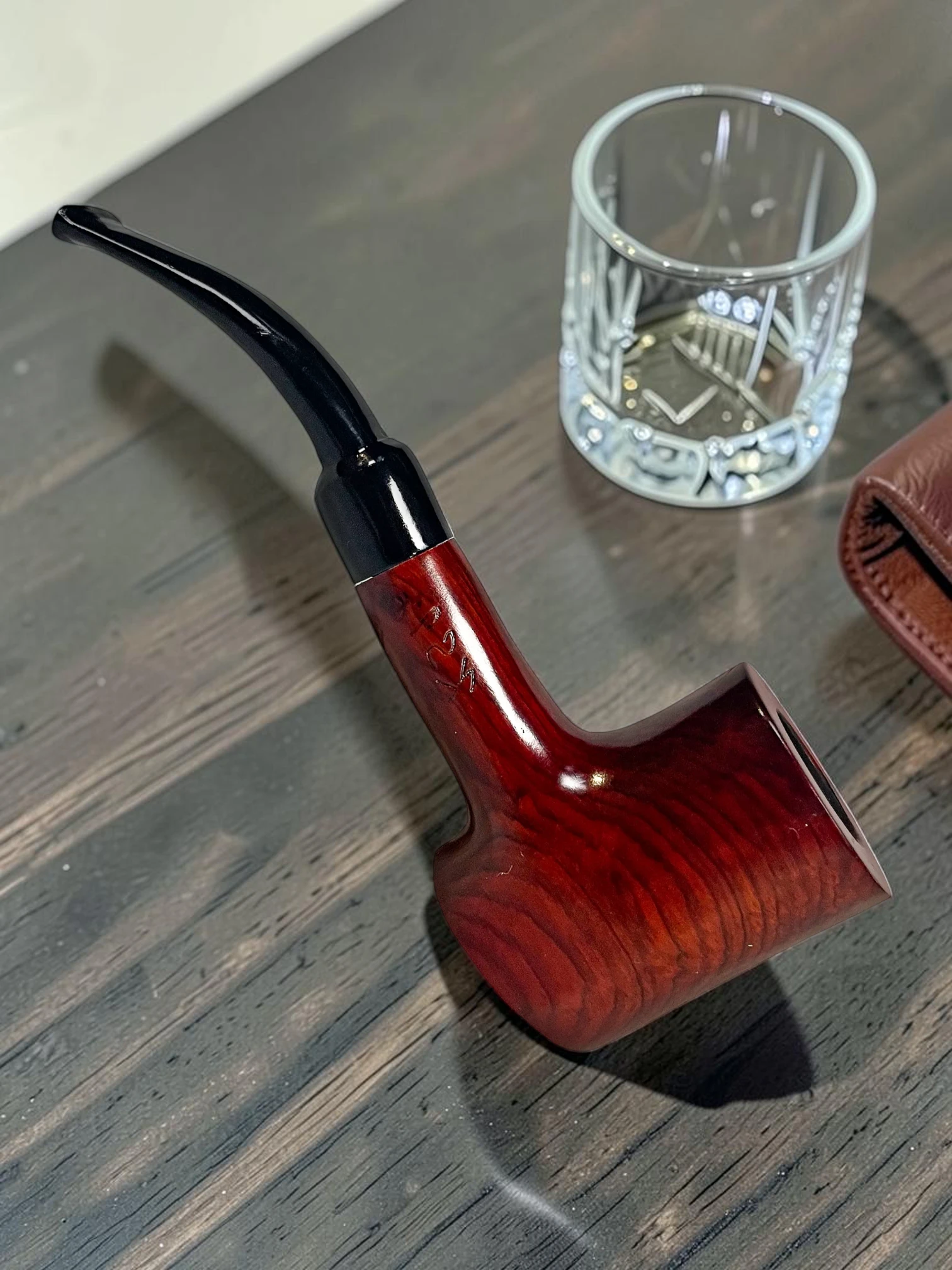 CleanTastePipe Poker Rosewood Pipe Handcrafted Bowl 5.5 Inch Length