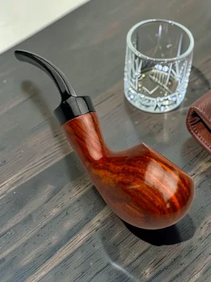 CleanTastePipe Smoking Pipe 9mm Carbon Filter Compact Bowl