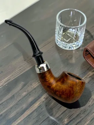 CleanTastePipe The Nibbler Briar Smoking Pipe Compact 4.25-inch Length